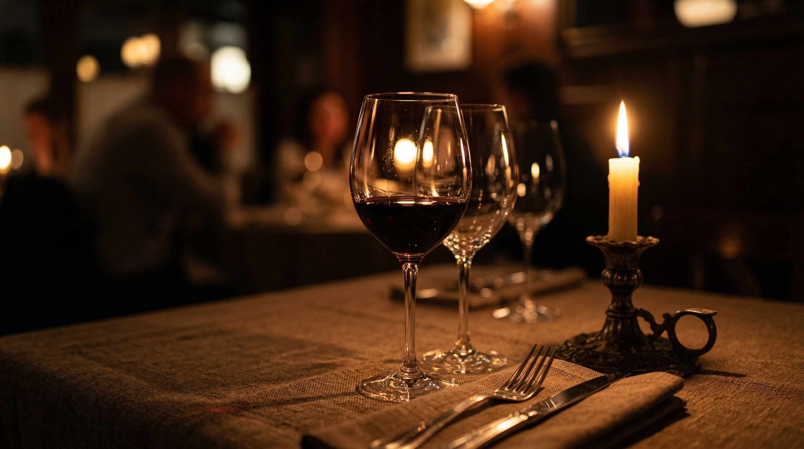 Candlelight romantic evening